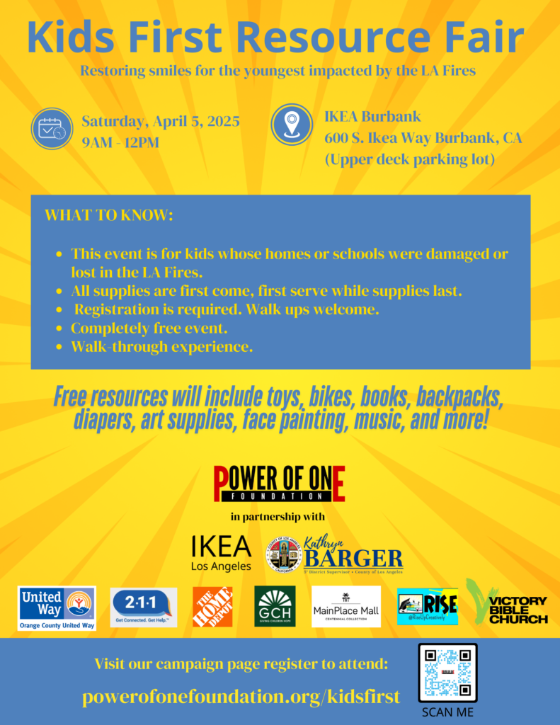 Kids First Resource Fair for Fire-impacted kids and families