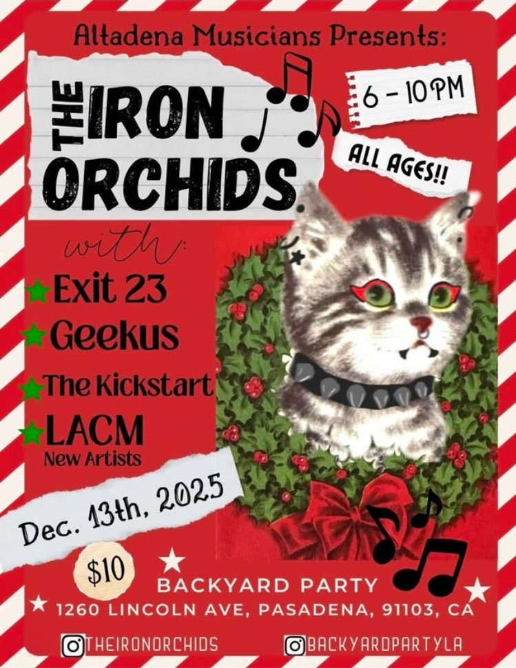 BYP Iron Orchids Exit 23 Geekus The Kickstart LACM Bands