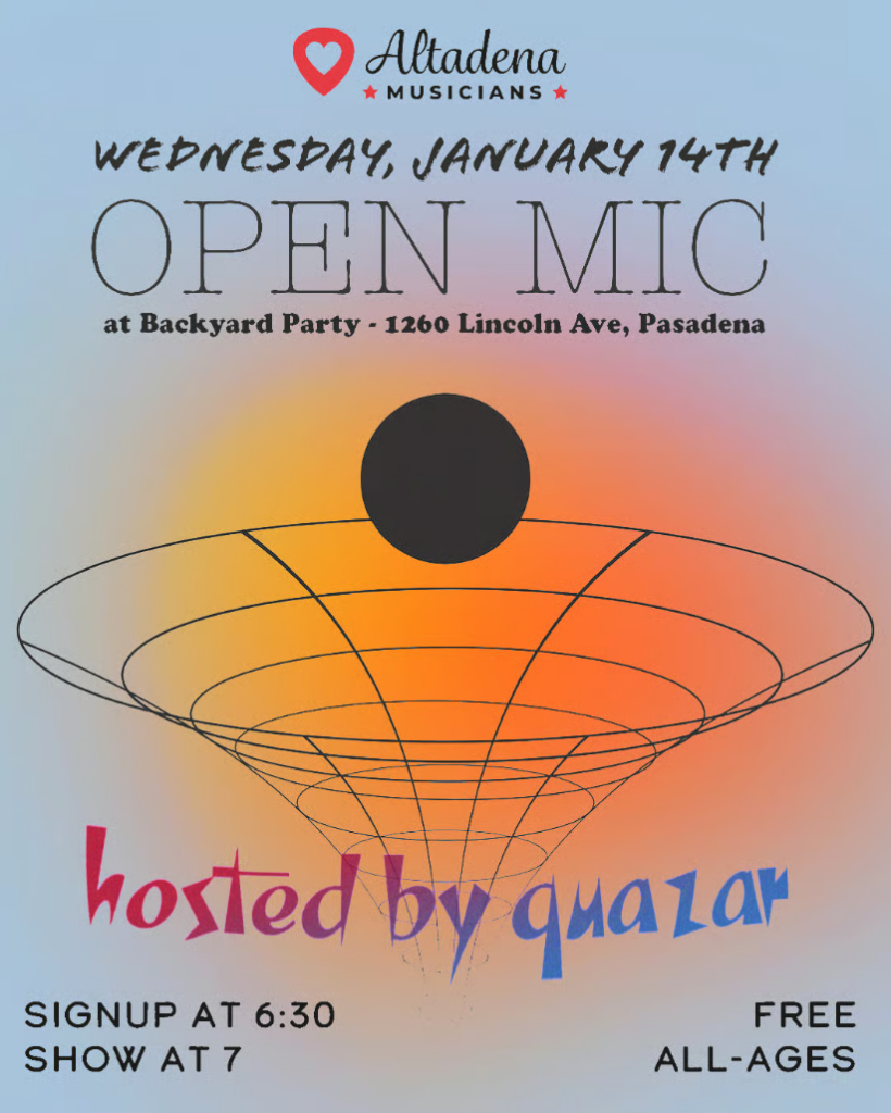 First Ever Open Mic with Quazar