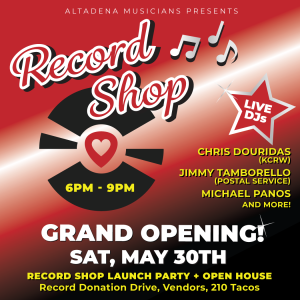 hits daily double - Altadena musicians Record Shop Grand Opening